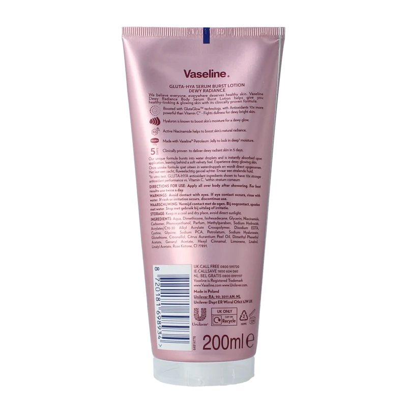 Vaseline Gluta-hya dewy radiance 200.00 Milliliter