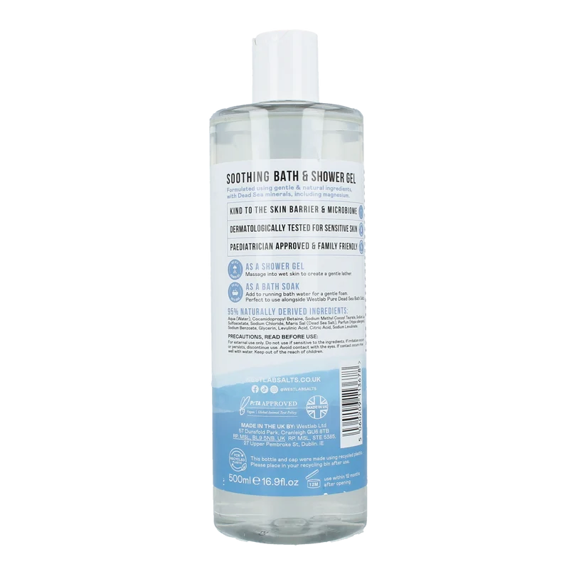 Westlab Bad en douchegel dode zee mineralen 500.00 Milliliter