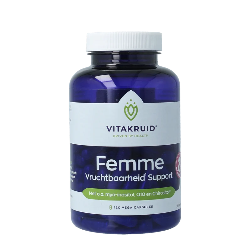 Vitakruid Femme vruchtbaarheid support 120.00 Vegetarische capsules