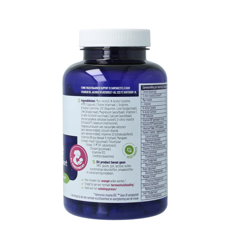 Vitakruid Femme vruchtbaarheid support 120.00 Vegetarische capsules