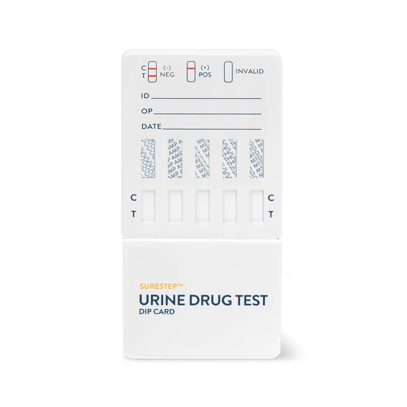 SureStep™ Urine Drug Test Dip Card (5er-Multidrogen-Tauchtest)