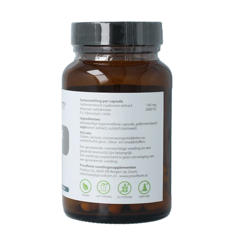 Proviform Nattokinase 100mg 2000 FU 90.00 Vegetarische capsules