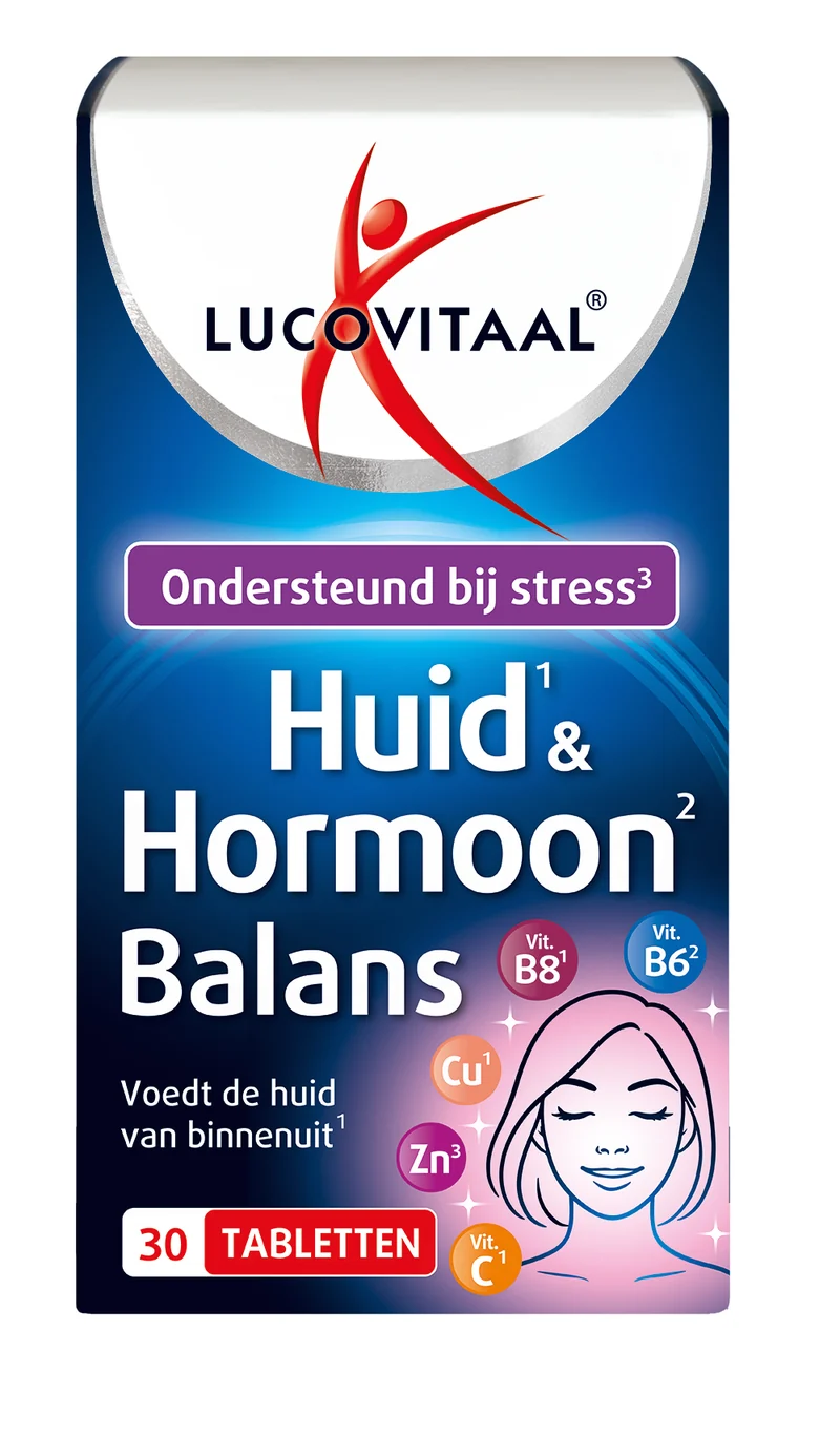 Lucovitaal Huid & Hormoon balans 30.00 Tabletten