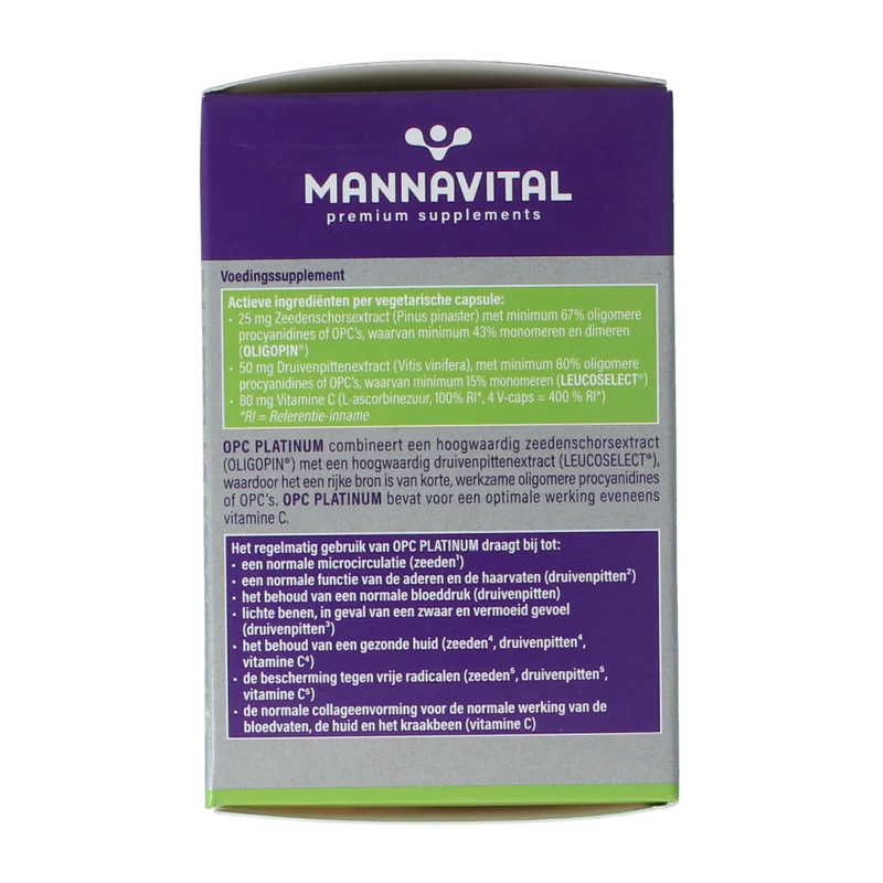 Mannavital OPC platinum 60.00 Vegetarische capsules