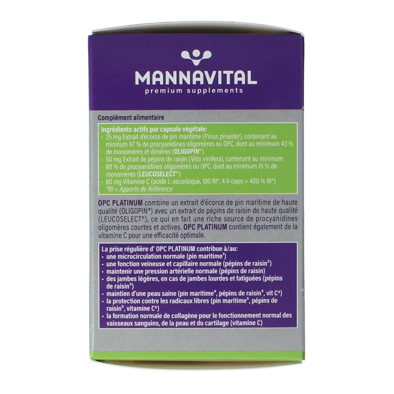Mannavital OPC platinum 60.00 Vegetarische capsules