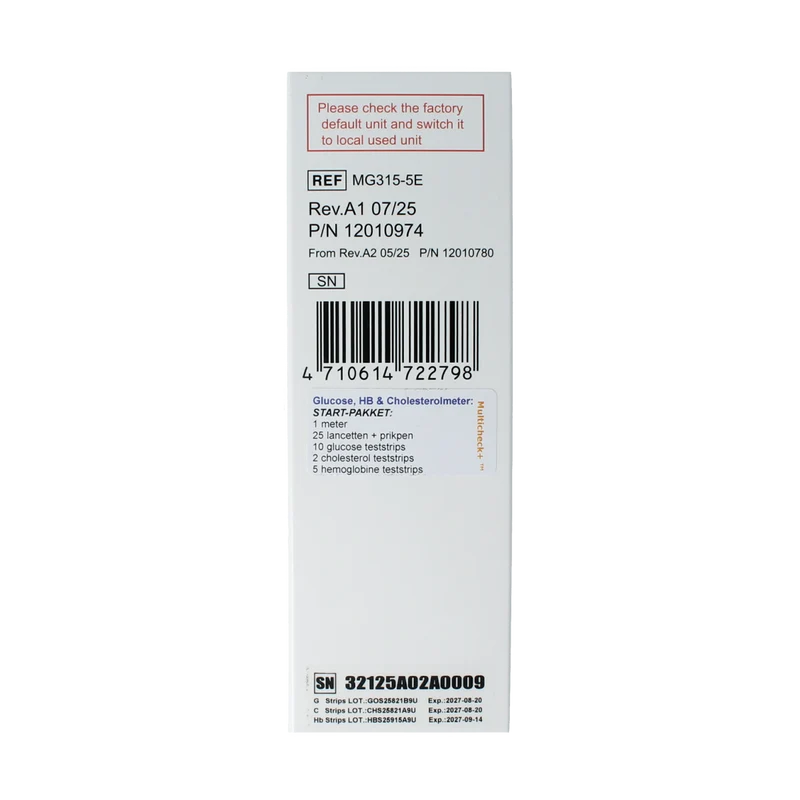 Testjezelf.nu Multicheck 2HB meter 1.00 Stuks