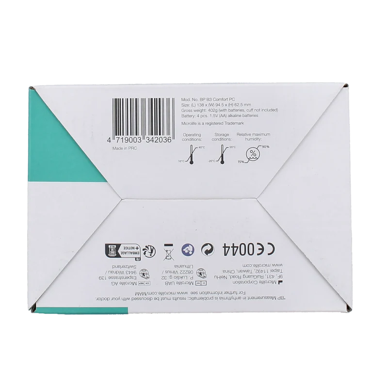 Microlife MIC BPB3 Comfort bloeddrukmonitor 1.00 Stuks