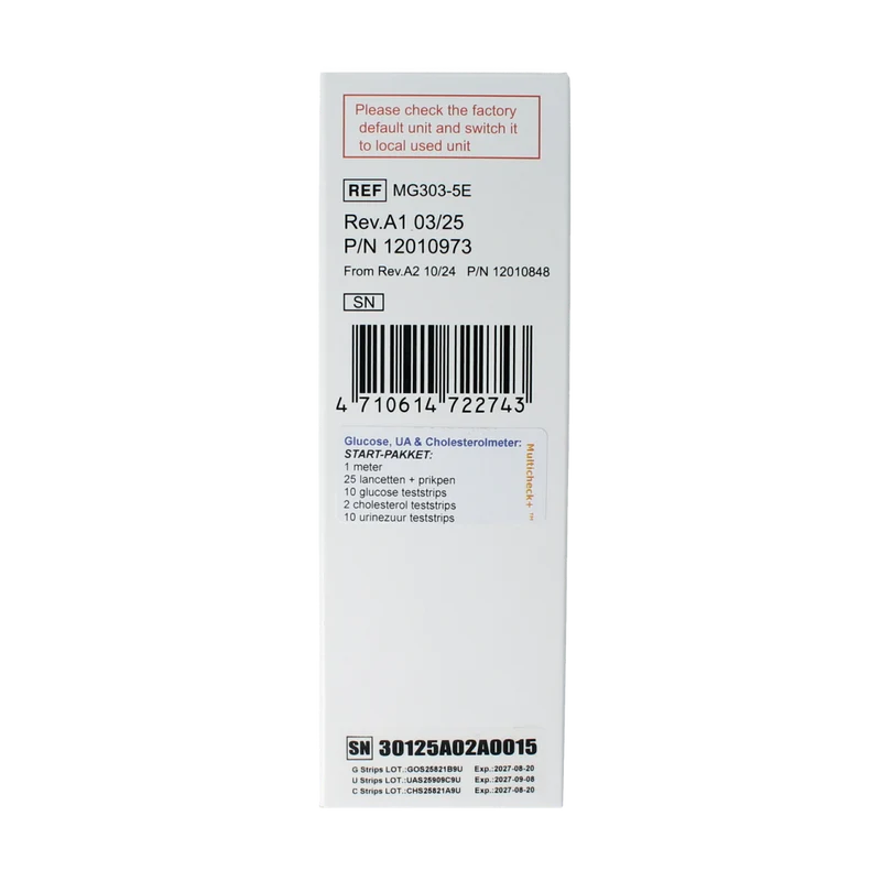 Testjezelf.nu Multicheck 3uz meter 1.00 Stuks