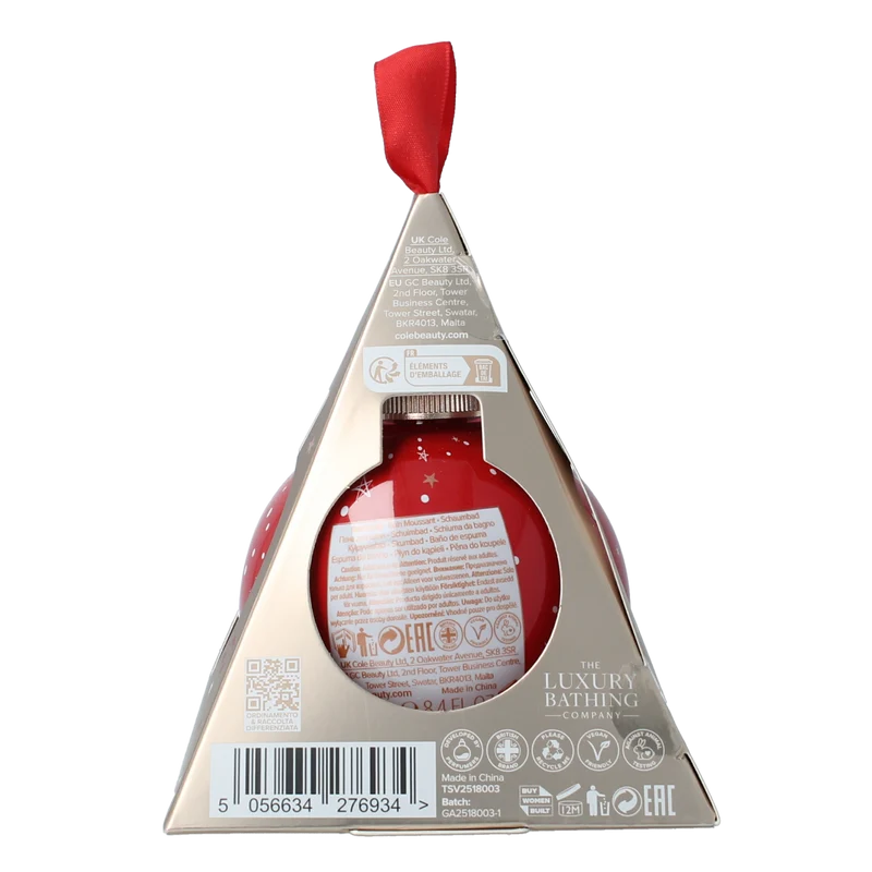 The Luxury Bathing Co Comfort & joy bath soak bauble 250.00 Milliliter