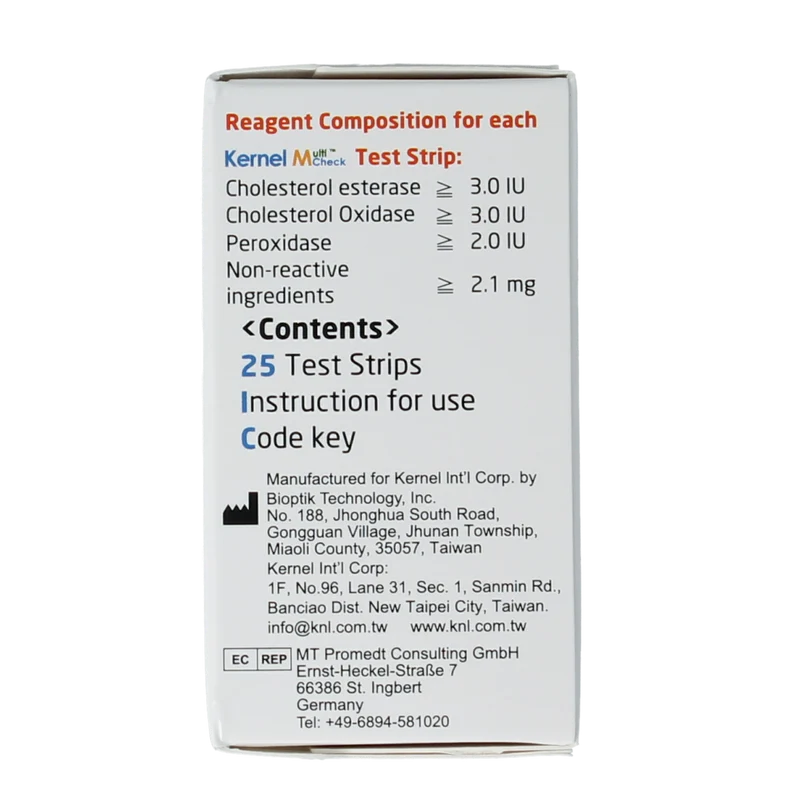 Testjezelf.nu Multicheck cholesterol teststrips 25.00 Stuks