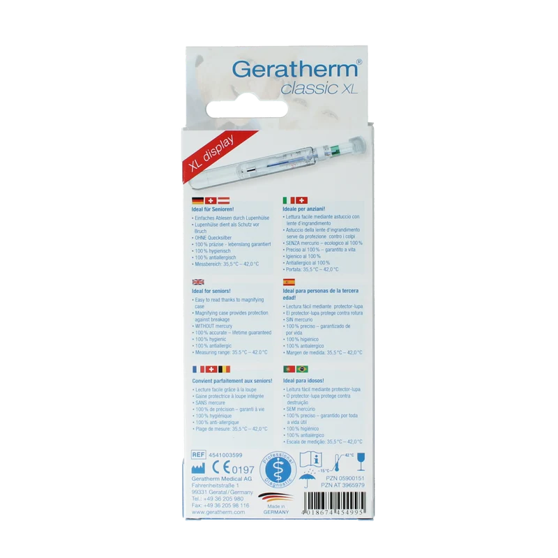 Geratherm Thermometer classic XL 1.00 Stuks