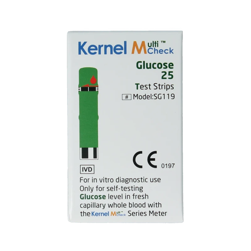 Testjezelf.nu Multicheck glucose teststrips 25.00 Stuks
