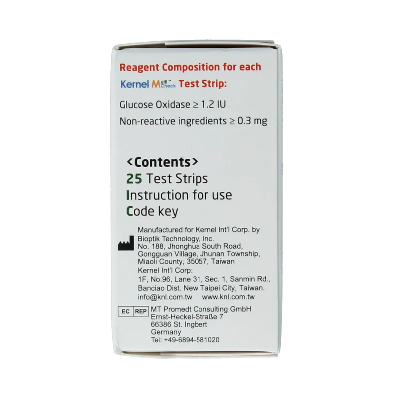 Testjezelf.nu Multicheck glucose teststrips 25.00 Stuks