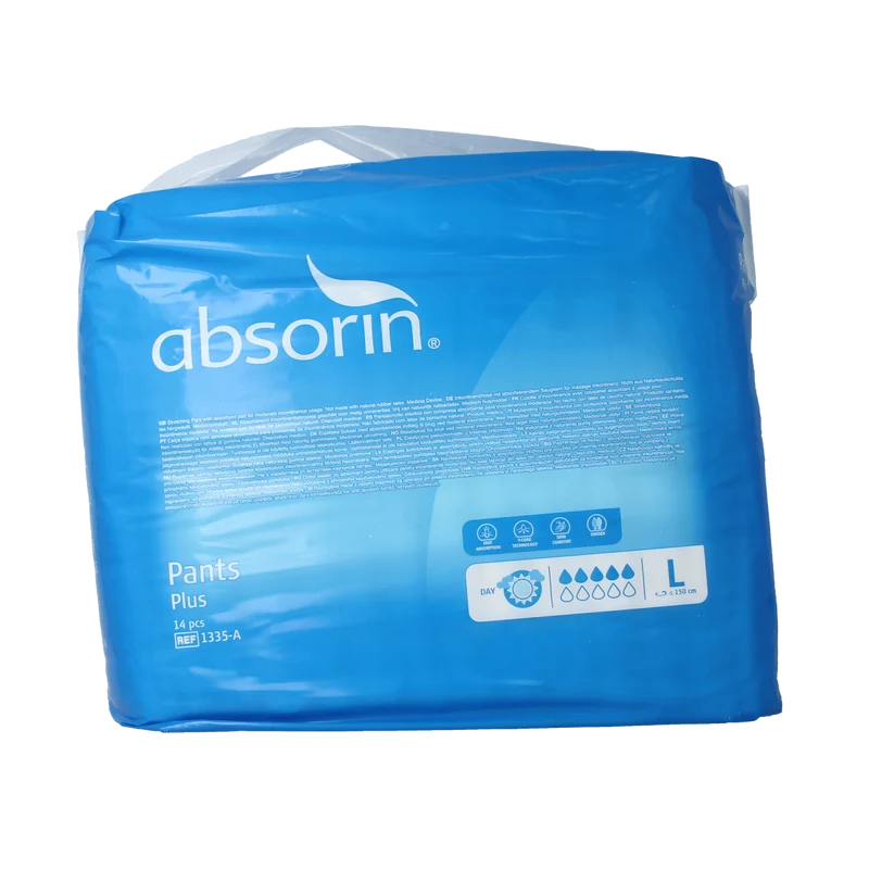 Absorin Pants plus L 14.00 Stuks