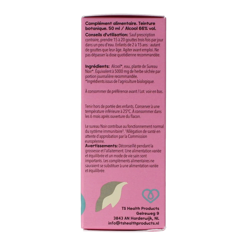 Cruydhof Sambucus nigra herb/gewone vlier bio 50.00 Milliliter