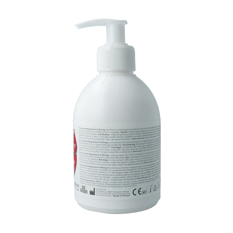 Ice Power Magnesium + MSM in strong creme pompflacon 300.00 Milliliter