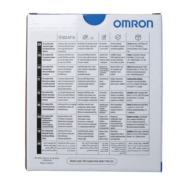 Omron Bloeddrukmeter OMR-M3COMF 1 Stuks