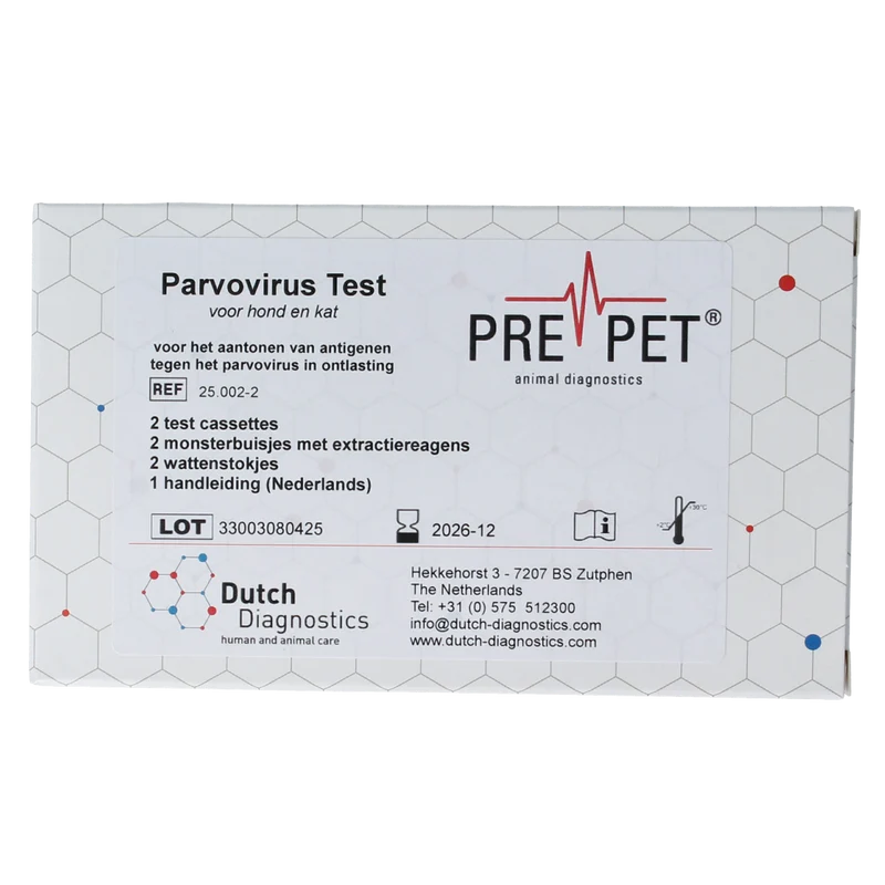 Testjezelf.nu Parvo virus test kat/hond 2.00 Stuks