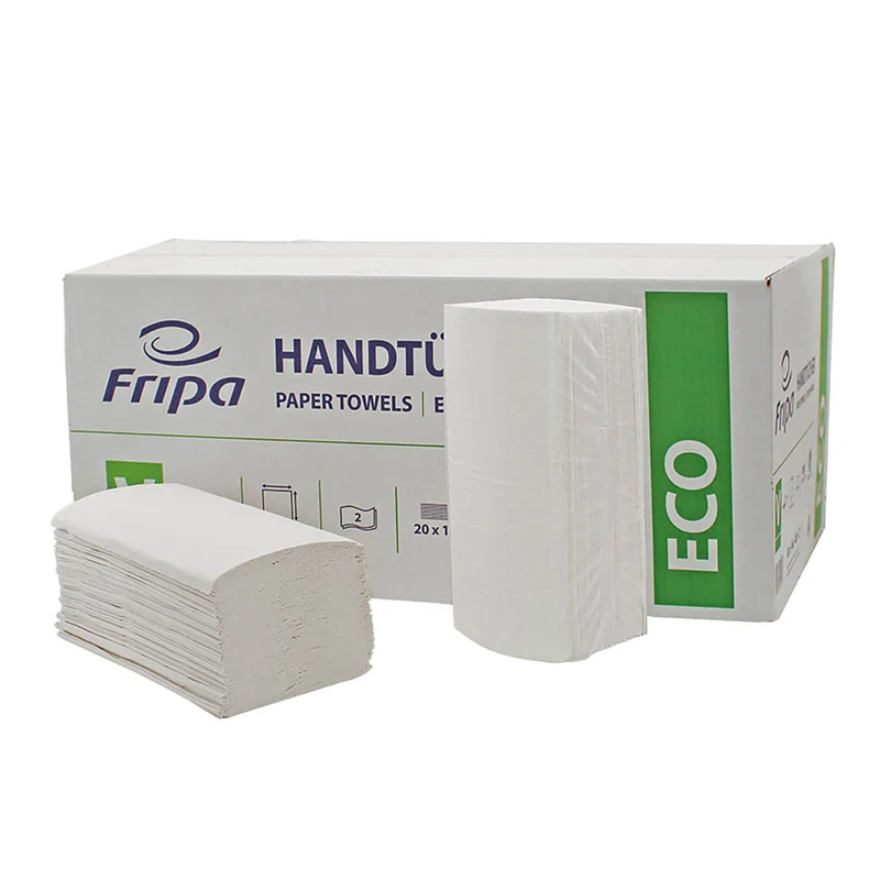 Fripa Papierhandtücher Eco 2-lagig weiß 25 x 23 cm (20 x 160 Stck.)