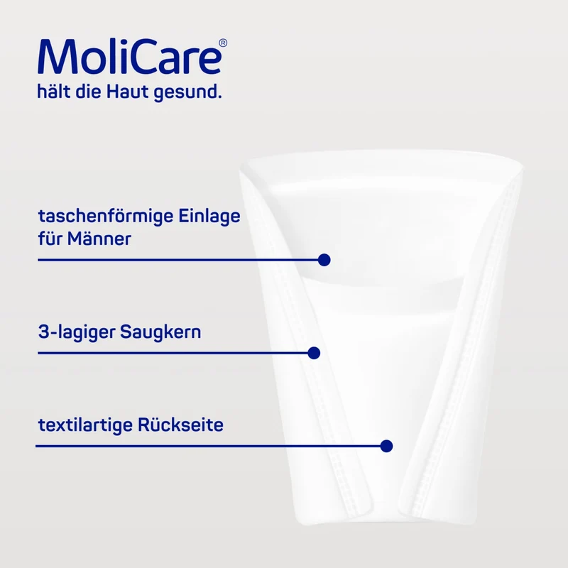 Hartmann MoliCare Premium MEN PAD 2 Tropfen Inkontinenzeinlagen (14 Stck.)