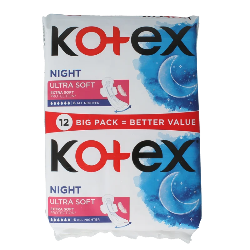 Kotex Ultra soft duo 12.00 Stuks