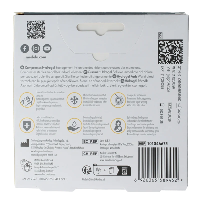 Medela Hydrogel pads 4.00 Stuks