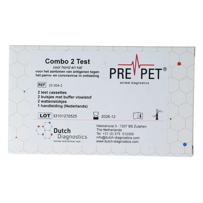 Testjezelf.nu Parvo corona test kat/hond 2.00 Stuks