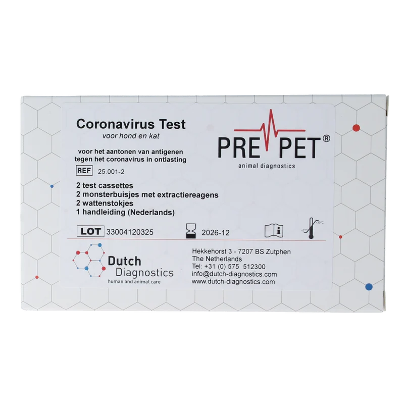 Testjezelf.nu Corona virus test kat/hond 2.00 Stuks