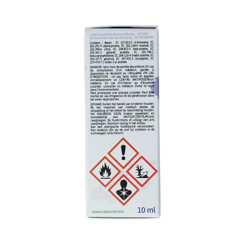 Ladrome Ontspanning - etherische olie 10.00 Milliliter