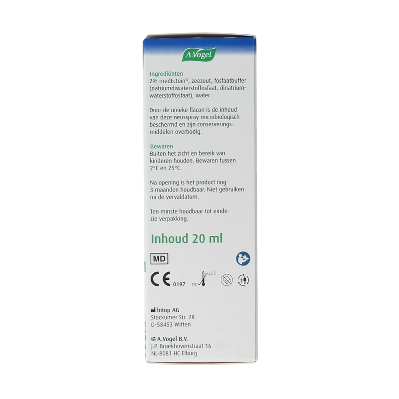 A Vogel Neusspray bijholte eerste symptomen 20.00 Milliliter