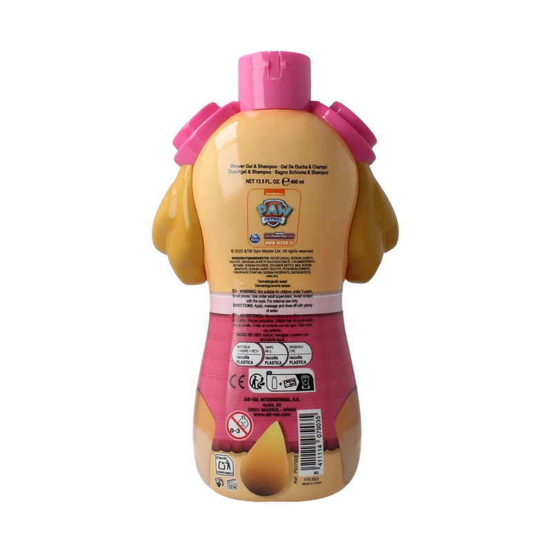 Air-Val Paw patrol showergel skye 2d 400.00 Milliliter