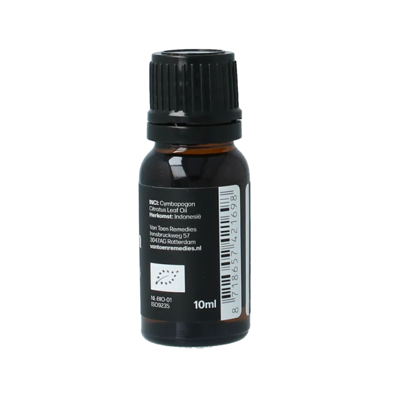 Van Toen Citroengras bio 10.00 Milliliter