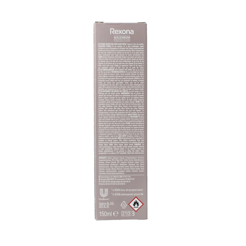 Rexona Deodorant spray max pro invisible 150.00 Milliliter