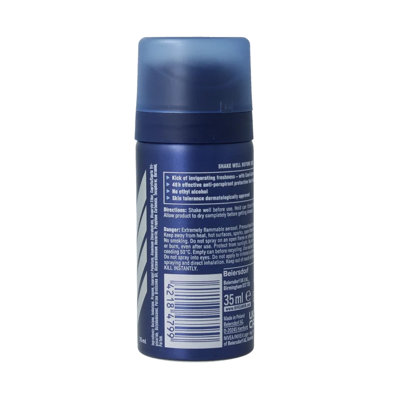 Nivea Men deodorant cool kick mini 35.00 Milliliter
