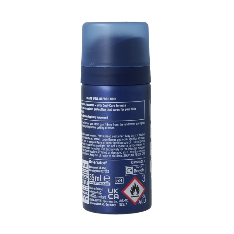 Nivea Men deodorant cool kick mini 35.00 Milliliter