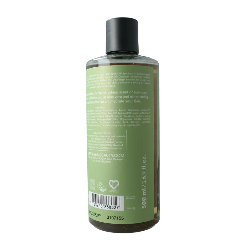 Urtekram Douchegel aloe vera 500.00 Milliliter