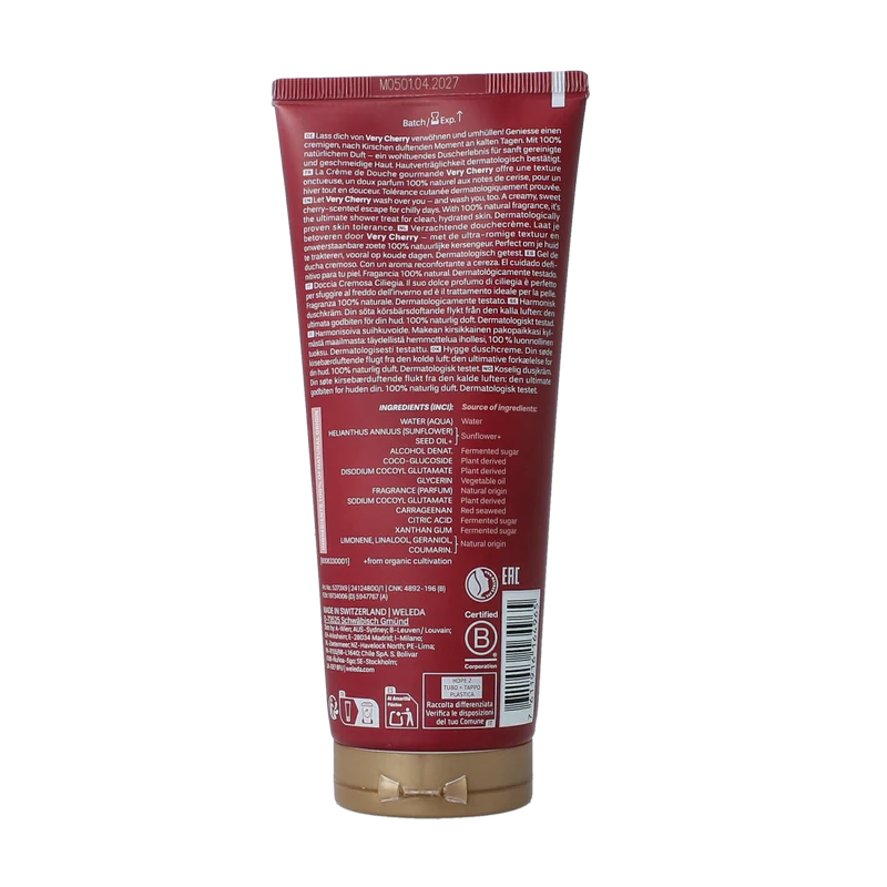 Weleda Douchecreme very cherry bio 200.00 Milliliter