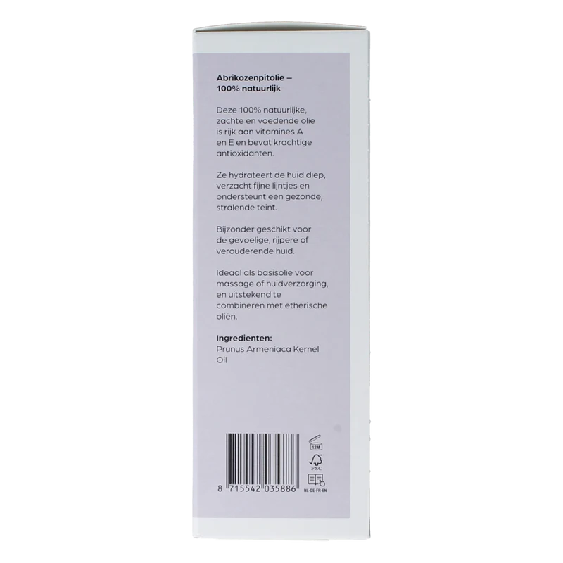 Volatile Abrikozenpit basisolie glazen fles 100.00 Milliliter