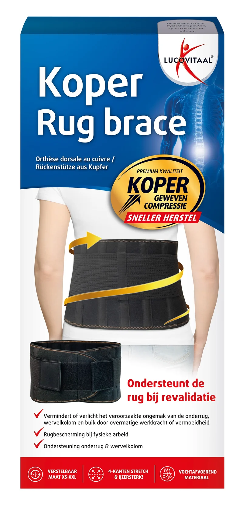 Lucovitaal Rug brace koper 1.00 Stuks