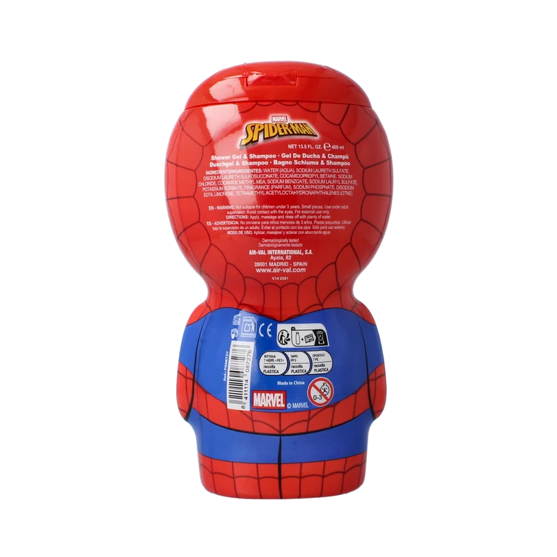 Air-Val Spiderman showergel 2d 400.00 Milliliter
