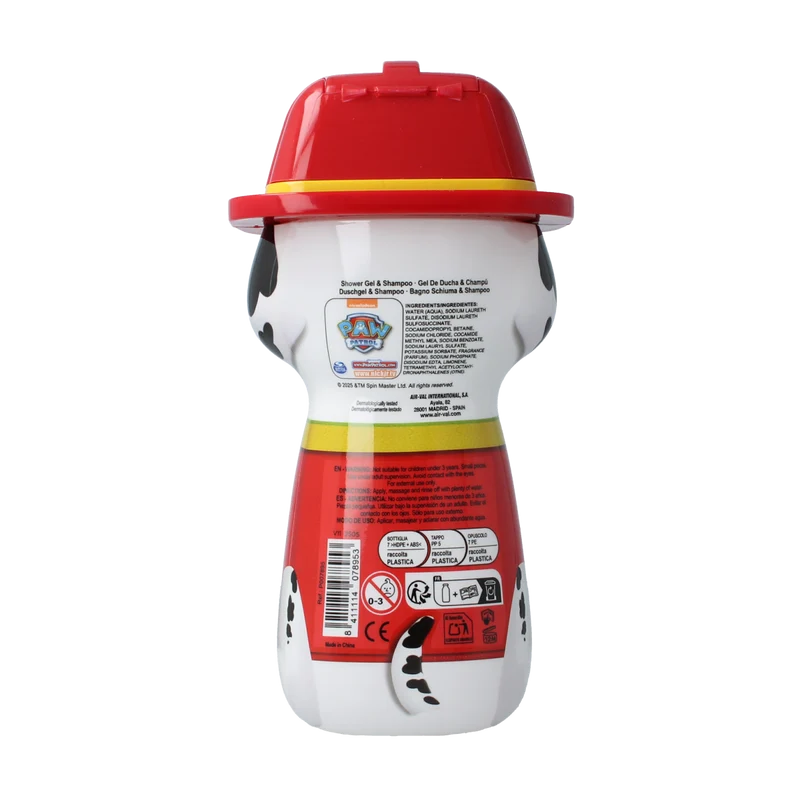 Air-Val Paw patrol showergel marshall 2d 400.00 Milliliter