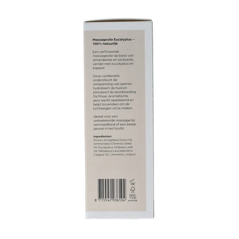 Volatile Massageolie eucalyptus glas met pomp 100.00 Milliliter