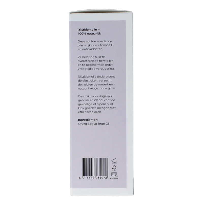 Volatile Rijstkiem basisolie glazen fles 100.00 Milliliter