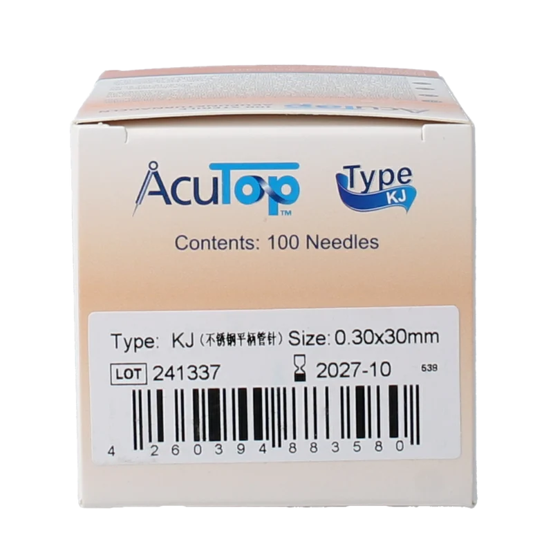 AcuTop KJ-T dry needle naald 0.30 x 30mm 100.00 Stuks