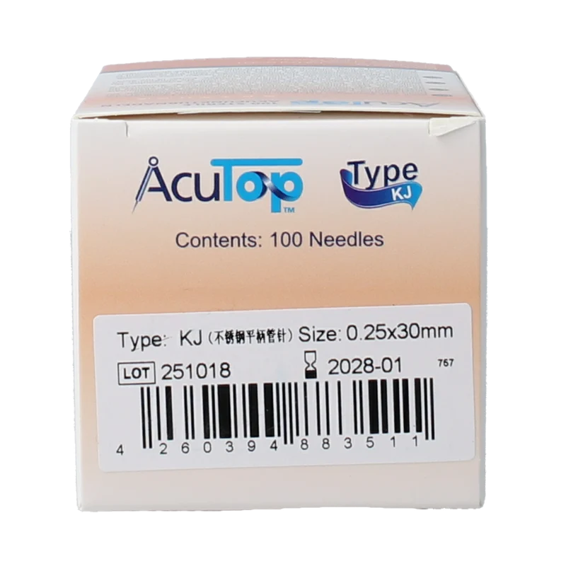 AcuTop KJ-T dry needle naald 0.25 x 30mm 100.00 Stuks