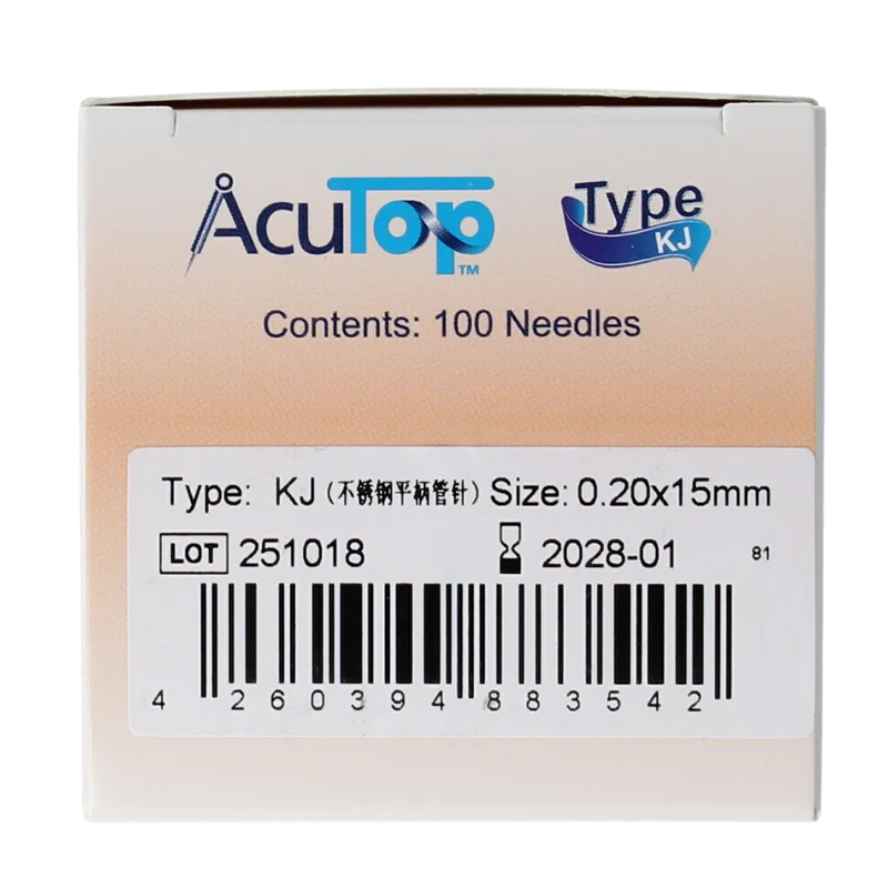 AcuTop KJ-T dry needle naald 0.20 x 15mm 100.00 Stuks