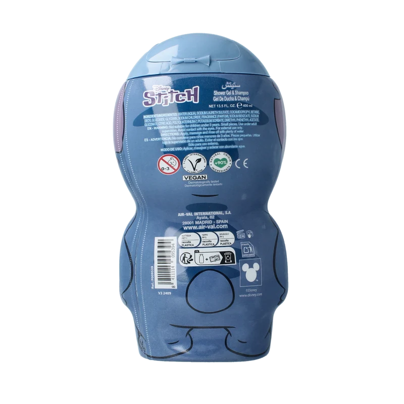Air-Val Stitch 2D figure shower & shampoo 400.00 Milliliter