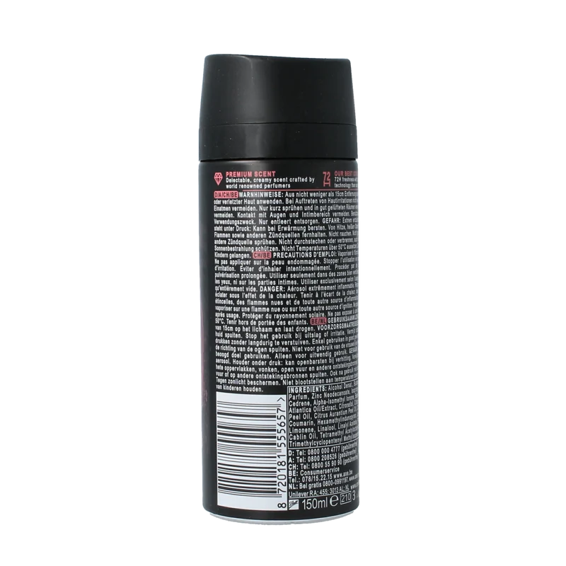 AXE Deodorant bodyspray cocoa velvet 150.00 Milliliter