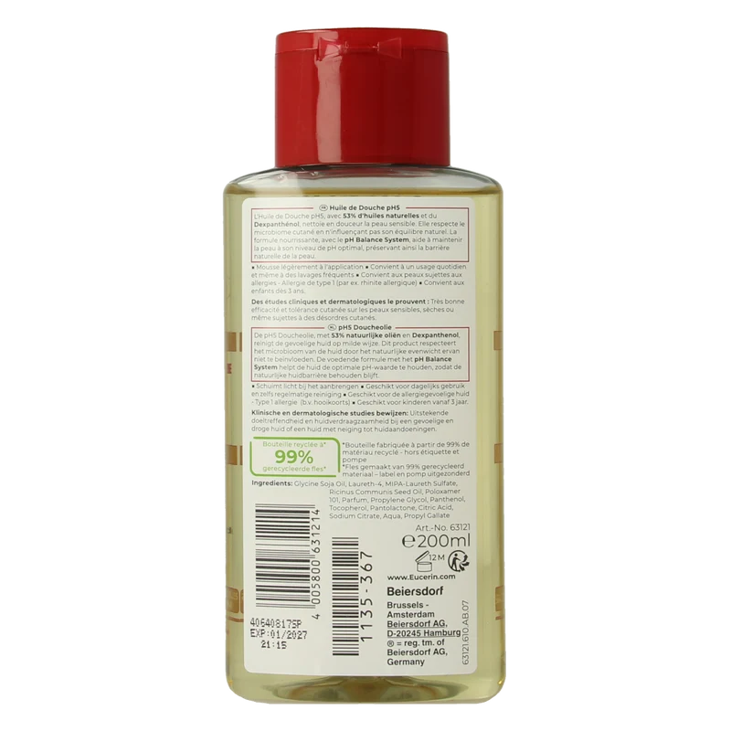 Eucerin PH5 douche olie 200.00 Milliliter