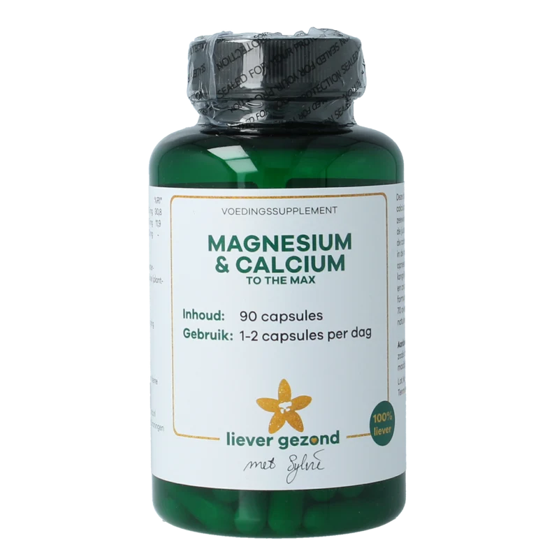 Liever Gezond Magne cal max magnesium en calcium to the max 90.00 Vegetarische capsules